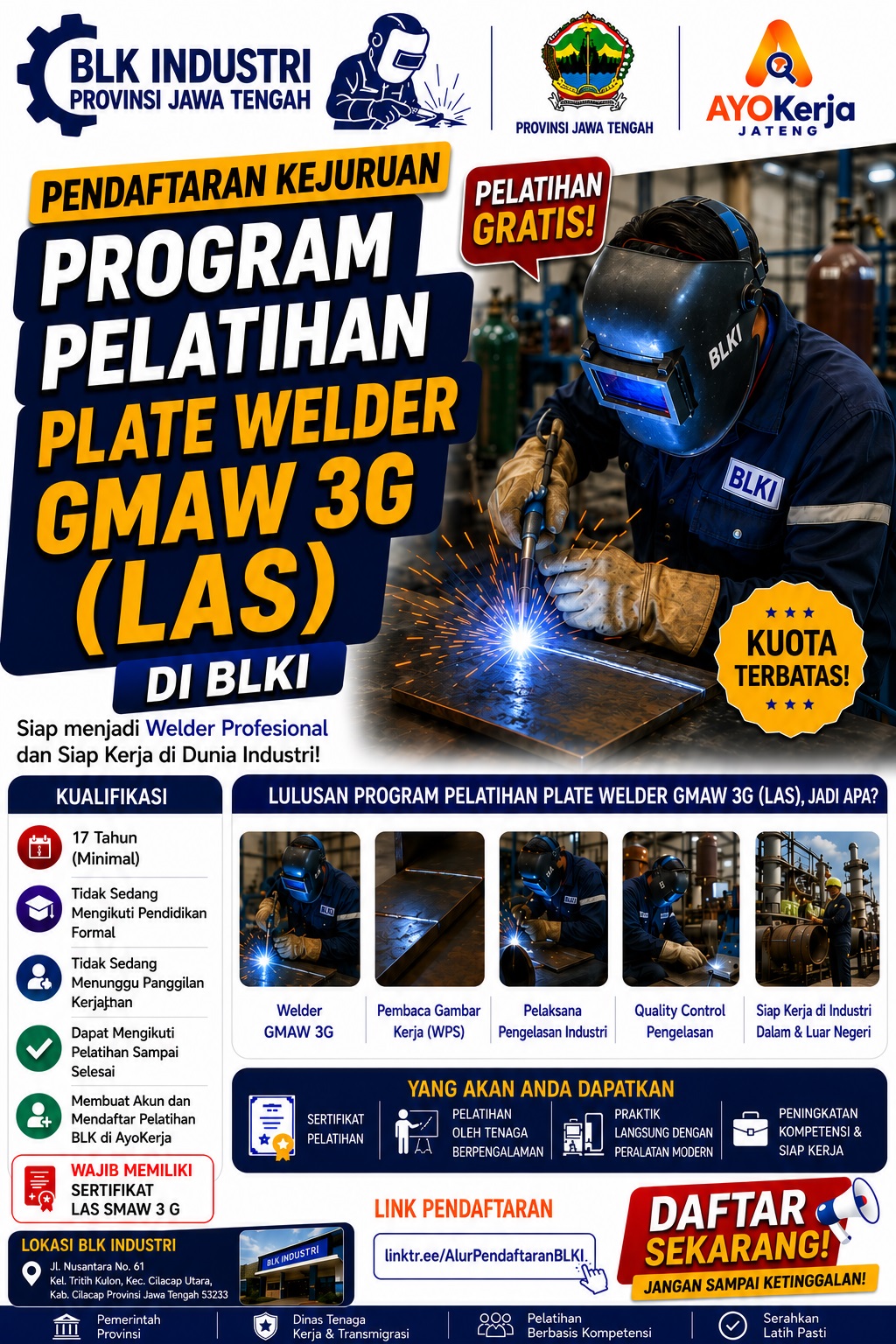 Plate Welder GMAW 3G