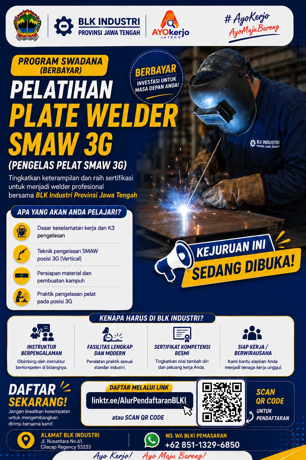 Plate Welder SMAW 3G Swadana ( Berbayar )
