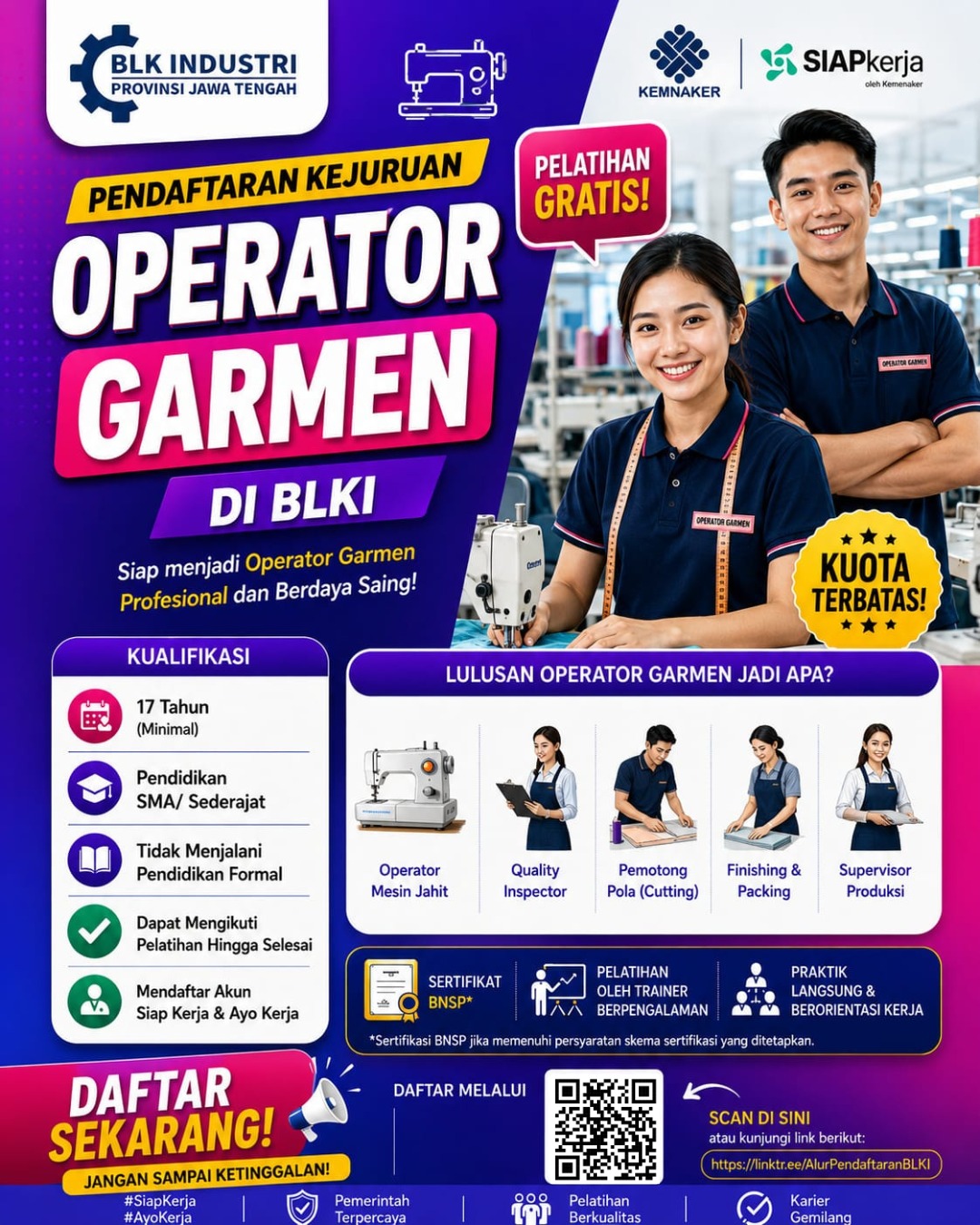 Operator Garmen